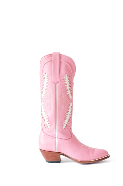 Finnley Cowgirl Boot in Pink with Bone | Petite Paloma