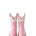 A pair of pink short boots with a bow on the top, made of full grain calfskin leather, with a stacked leather heel, Pink Western Cowgirl Boots, Heirloom Cowgirl Boots, Luxury Cowgirl Boots, Handcrafted Leather Boots